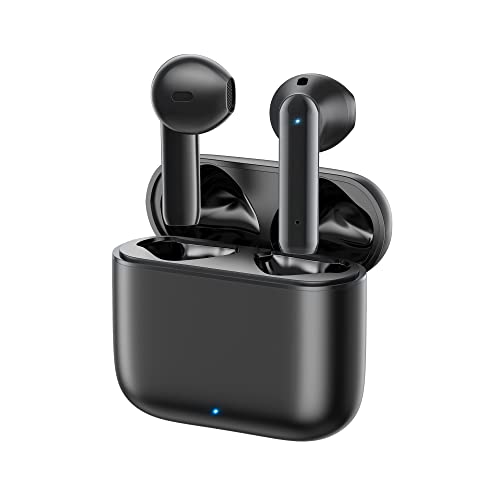 Lasuney T72 True Wireless Earbuds, IPX7 Waterproof Bluetooth Earbuds, 30H Cyclic Playtime Headphones with Charging Case and mic for iPhone Android, in-Ear Stereo Earphones Headset for Sport