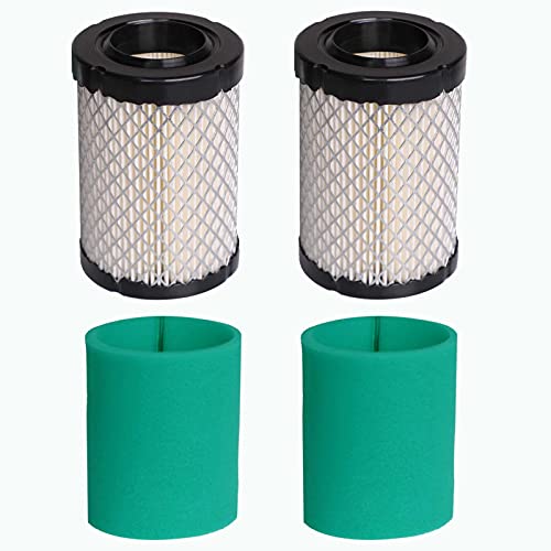 DUCTAIL 2 Pack 22-083-01, 22-083-01-S Air Filter Kit Compatible with Kohler 5400 Series KS540 17 -19.5hp Engine, Replace 22-883-01-s1 2208301s Cub Cadet xt1 Lawn Mower Air Filter