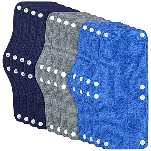 Funtery 12 Pieces Hard Hat Sweatband Washable Terry Sweatband Reusable Helmet Sweatband 3 Colors Hard Hat Sweatband Liner for Welding Safety Hat Men Hard Hat Accessories (Dark Blue, Light Blue, Gray)