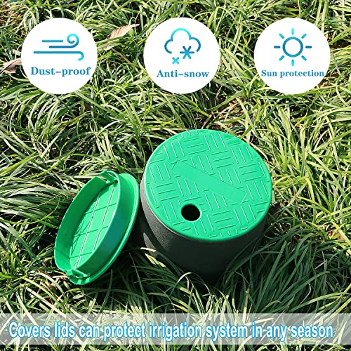 Bandelt Sprinkler Valve Box Cover Lid for Automatic Irrigation Water System Lawn, Yard, Outside ID 5.5″ OD 6″-4 Pack | The Storepaperoomates Retail Market - Fast Affordable Shopping