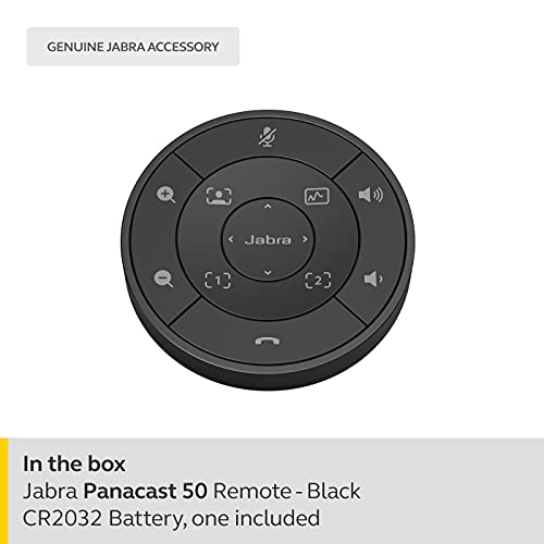 Jabra PanaCast Remote Control – Jabra PanaCast 50 Intuitive Remote Control for Easy in-Room Operation Without Leaving Your Seat, Access Presets and PTZ-Controls, Adjust Volume and More, Black | The Storepaperoomates Retail Market - Fast Affordable Shopping