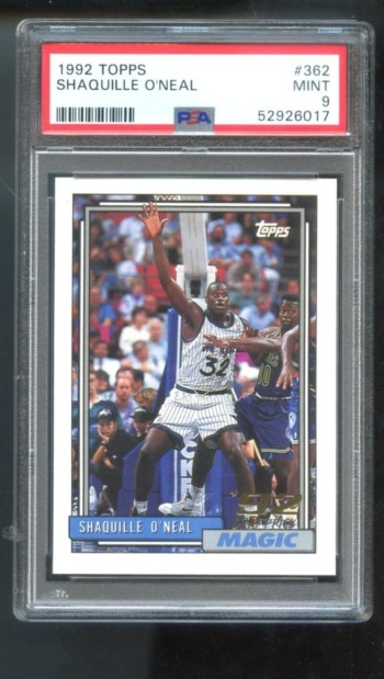 1992 TOPPS GOLD #362 SHAQUILLE O’NEAL RC PSA 9 K2108378-810 | The Storepaperoomates Retail Market - Fast Affordable Shopping