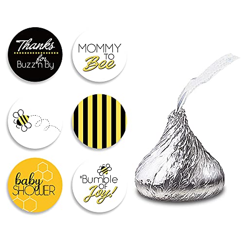 270 PCS BUMBLE BEE theme stickers,Baby Shower Stickers,Baby Shower Envelope Seals Candy Stickers,Baby Shower Party Chocolate Stickers.