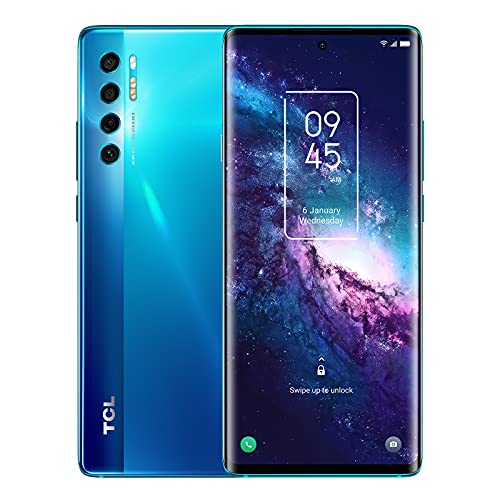 TCL 20 Pro 5G Unlocked Smartphone with 6.67” AMOLED FHD+ Display, 48MP OIS Quad Camera, 6GB+256GB, 4500mAh Battery, US 5G Verizon Cellphone, Marine Blue (Does not Support AT&T 5G)
