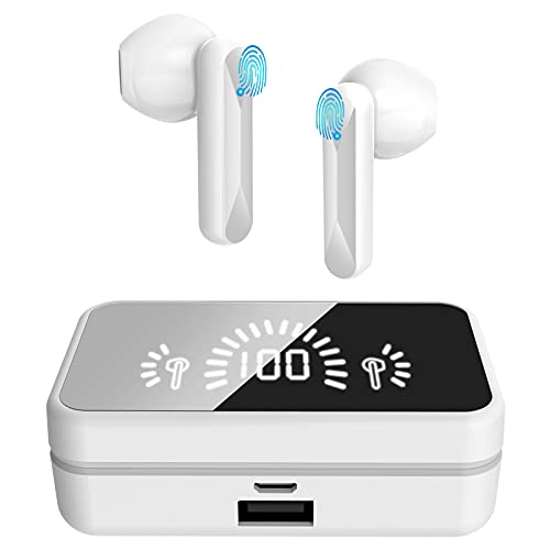 KBCASE Wireless Earbuds Bluetooth Earbuds with Charging Case TWS Bluetooth Headphones in Ear Stereo Earphones IPX6 Waterproof Sports Headphones Headset