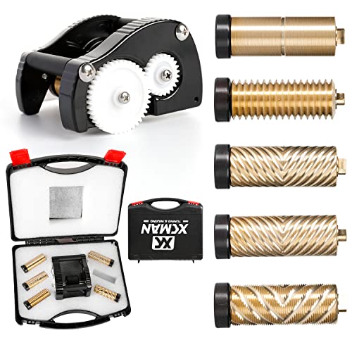 XCMAN Cross Country Nordic Skiing Ski Wax Base Structure Roller Tool Kit with 5 Rollers