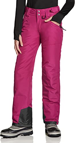 TSLA Women’s Winter Snow Pants, Waterproof Insulated Ski Pants, Ripstop Snowboard Bottoms, Basic Snow Pants Plum, Small | The Storepaperoomates Retail Market - Fast Affordable Shopping