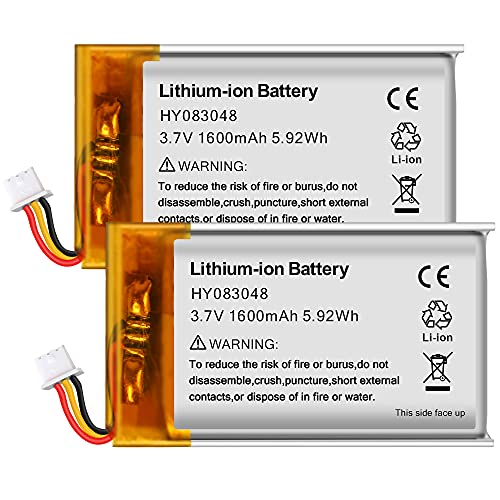 Replacement Battery Compatible with Infant Optics DXR-8 Video Monitor Unit Battery Sp 803048 3.7V 1600mAh Lithium-ion Rechargeable Battery(2 Pack)