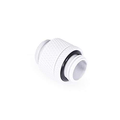 Alphacool Eiszapfen G1/4″ Male to Male 10mm Extender Fitting, Rotary, White
