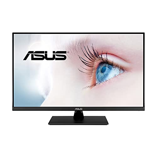 ASUS 31.5” 2K Monitor (VP32AQ) – WQHD (2560 x 1440), IPS, 100% sRGB, HDR10, 75Hz, Speakers, Adaptive-Sync/FreeSync, Low Blue Light, Eye Care, VESA Mountable, Frameless, DisplayPort, HDMI, Tilt