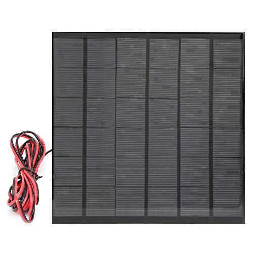 Hozee Solar Panel Cell, Solar Panel, with 200cm Cable Polysilicon Snow Proof for Outdoor Camping