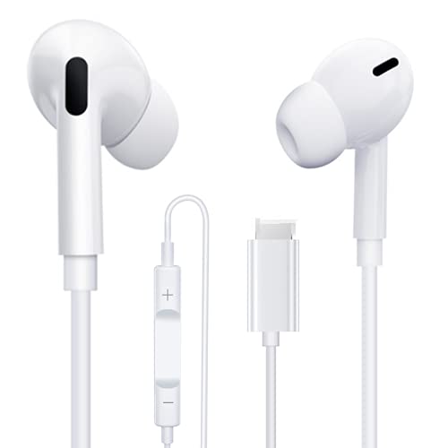 Earbuds Wired Earphones inEar Headphones for iPhone 13 12/12 Mini/12 Pro Max/11/11Pro Headphones,BCRKLO Microphone Stereo NoiseIsolating Earphones Compatible with iPhone 7/8/8 Plus/X/XS/XR/XS Max/iPad