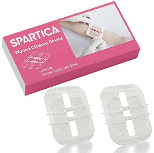 Spartica Zip Stitch Suture-Free Wound Closure Device Sterile Strips Band Aid Survival First Aid Kit, Emergency Laceration Closures, Close Wounds Without Stitches, 2 Count (Pack of 1)