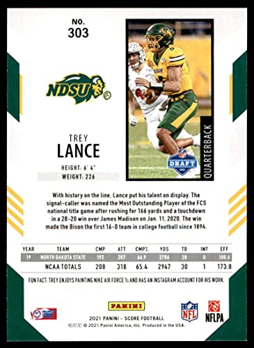Football NFL 2021 Score #303 Trey Lance RC | The Storepaperoomates Retail Market - Fast Affordable Shopping