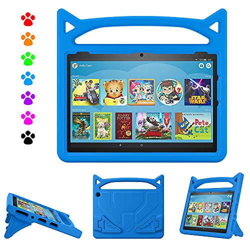 Fire HD 10 Tablet Case,Amazon Fire Tablet 10 Case Kids,Kindle Fire HD 10 Case,Dinines Kid-Proof Case Cover with Handle Stand for Fire HD 10 Kids Tablet & Kids Pro Tablet(11th Generation, 2021 Release)