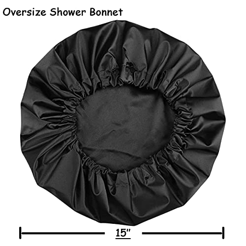 Jumbo Shower Cap for Men and Women with Box Braid, Locs, Long Curly Hair to Prevent Frizz | The Storepaperoomates Retail Market - Fast Affordable Shopping