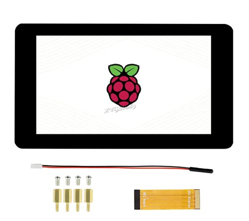 7 inch Raspberry Pi DSI LCD Capacitive Touch Display Screen 800×480 7inch DSI Interface for Raspberry Pi 4 3 2 Model B B+ A+ Raspbian Retropie Ubuntu Driver Free and CM4/3+/ 3 @XYGStudy