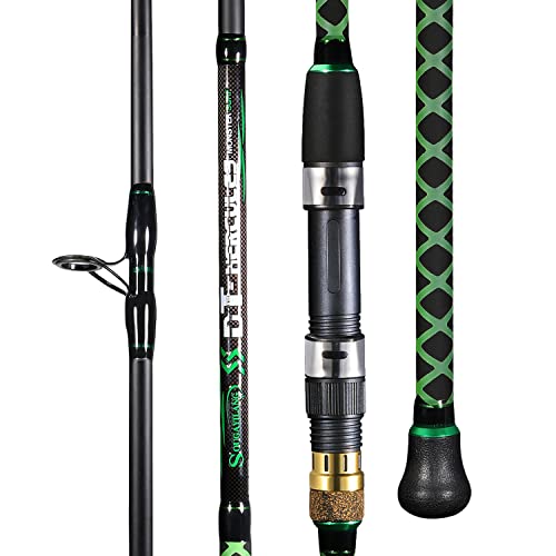 Sougayilang Surf Fishing Rod Graphite Spinning Rod for Beach Saltwater(9FT)