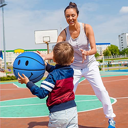 SHENGY No. 5 Kids Smiling Face Basketball, Sweat-Absorbent PU Leather, Soft and Not Hurting Hands, Good Elasticity, Suitable for Beginners from 4 to 12 Years Old Gift (Bag, Needle, Pump) | The Storepaperoomates Retail Market - Fast Affordable Shopping
