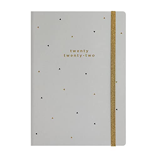 Letts Golden A6 Week to View 2022 Diary – Fog
