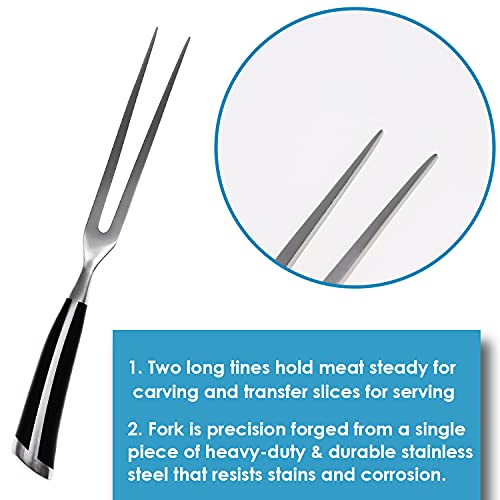 Kaycrown Stainless Steel Carving Fork For Meat Cook Forks Meat Fork BBQ Fork Barbecue Tools Carving Meat Fork Pasta Fork With Comfortable Handle | The Storepaperoomates Retail Market - Fast Affordable Shopping