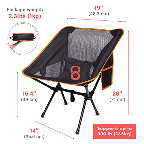 VaygWay Portable Foldable Camping Chair – Compact Folding Camp Travel Chair – Backpack Chair in a Bag – Chair with Side Pocket Storage – Outdoor Beach Camping Travel Hiking Picnic | The Storepaperoomates Retail Market - Fast Affordable Shopping