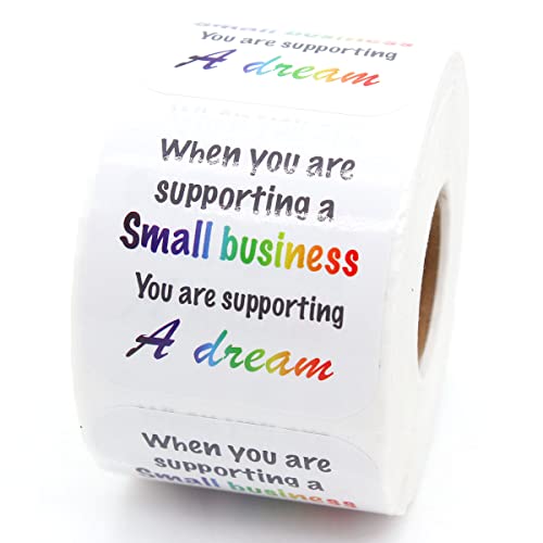 Littlefa When You are Supporting A Small Business You are Supporting A Dream Business Stickers, Thank You Stickers,Handmade Stickers,Small Business Stickers, Envelopes Stickers 500 PCS | The Storepaperoomates Retail Market - Fast Affordable Shopping