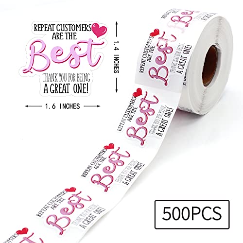 Littlefa 1.5” Repeat Customers are The Best Stickers,Thank You Stickers,Bakeries Stickers,Handmade Stickers,Small Business Stickers, Envelopes Stickers, Gift Bags Packaging 500 PCS | The Storepaperoomates Retail Market - Fast Affordable Shopping