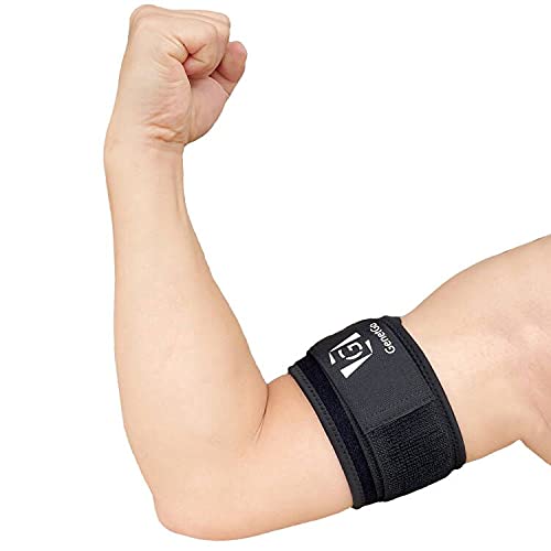 Bicep & Tricep Tendonitis Brace Compression Sleeve – Pain Relief for Bicep and Tricep Muscle Strains, Upper Arm Support (S/M Width-3″)