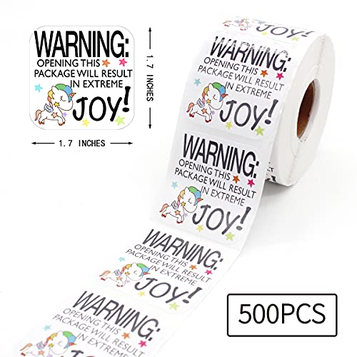 Littlefa 1.5” Warning Opening This Package Unicorn Design Stickers,Thank You Stickers,Bakeries Stickers,Handmade Stickers,Small Business Stickers, Envelopes Stickers, Gift Bags Packaging 500 PCS | The Storepaperoomates Retail Market - Fast Affordable Shopping