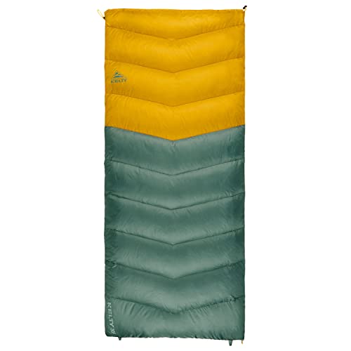 Kelty Galactic Down 30 Degree Sleeping Bag, 550 Fill Power RDS Trackable Down, Backpacking and Camping, Zip Together for 2P Sleeping Bag (Duck Green)
