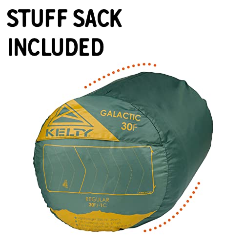Kelty Galactic Down 30 Degree Sleeping Bag, 550 Fill Power RDS Trackable Down, Backpacking and Camping, Zip Together for 2P Sleeping Bag (Duck Green) | The Storepaperoomates Retail Market - Fast Affordable Shopping