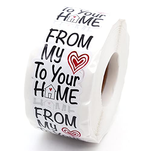 Littlefa 1.5” from My Heart to Your Home Stickers,Thank You Stickers,Bakeries Stickers,Handmade Stickers,Small Business Stickers, Envelopes Stickers, Gift Bags Packaging 500 PCS