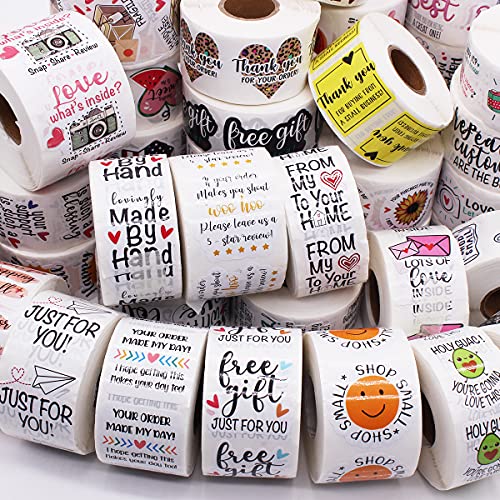 There’s No Business Like Bow Business Thanks for Supporting Mine Business Stickers,Thank You Stickers,Handmade Stickers,Bow Business Packaging Supplies 500 PCS | The Storepaperoomates Retail Market - Fast Affordable Shopping