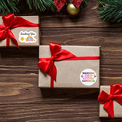 Littlefa 1.5” Warning Opening This Package with Rainbow Design Stickers,Thank You Stickers,Bakeries Stickers,Handmade Stickers,Small Business Stickers, Envelopes Stickers, Gift Bags Packaging 500 PCS | The Storepaperoomates Retail Market - Fast Affordable Shopping