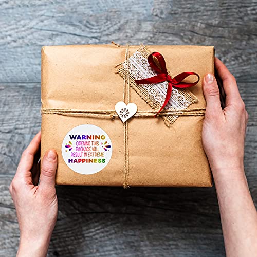 Littlefa 1.5” Warning Opening This Package with Rainbow Design Stickers,Thank You Stickers,Bakeries Stickers,Handmade Stickers,Small Business Stickers, Envelopes Stickers, Gift Bags Packaging 500 PCS | The Storepaperoomates Retail Market - Fast Affordable Shopping