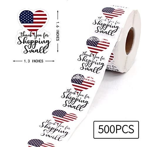 Littlefa 1.5” Thank You Stickers,Thank You with America Flag Design Stickers,Bakeries Stickers,Handmade Stickers,Small Business Stickers, Envelopes Stickers, Gift Bags Packaging 500 PCS | The Storepaperoomates Retail Market - Fast Affordable Shopping