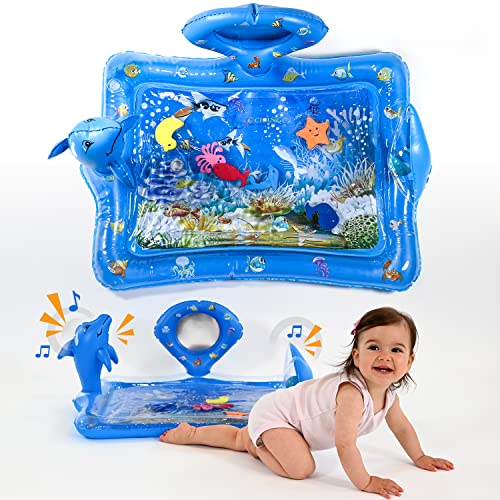 Inflatable Baby Water Mat Play Center for Infants and Toddlers – Colorful Tummy Time and Fun Activities for Growth and Stimulation Perfect for Boys and Girls | The Storepaperoomates Retail Market - Fast Affordable Shopping