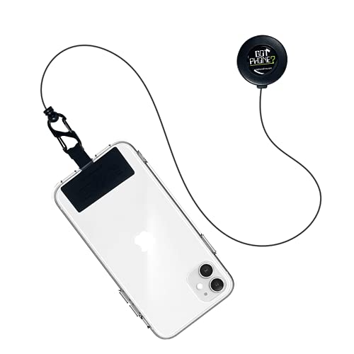 Got Phone Leash, Retractable Phone Reel Pad, for Most Phones and Cellphone Cases (Black) | The Storepaperoomates Retail Market - Fast Affordable Shopping