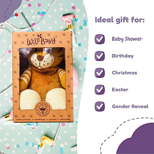 WILD BABY Tiger Stuffed Animal – Heatable Microwavable Tiger Plush Stuffed Animal with Aromatherapy Lavender Scent for Kids- Stuffed Tiger Plush 12″ | The Storepaperoomates Retail Market - Fast Affordable Shopping