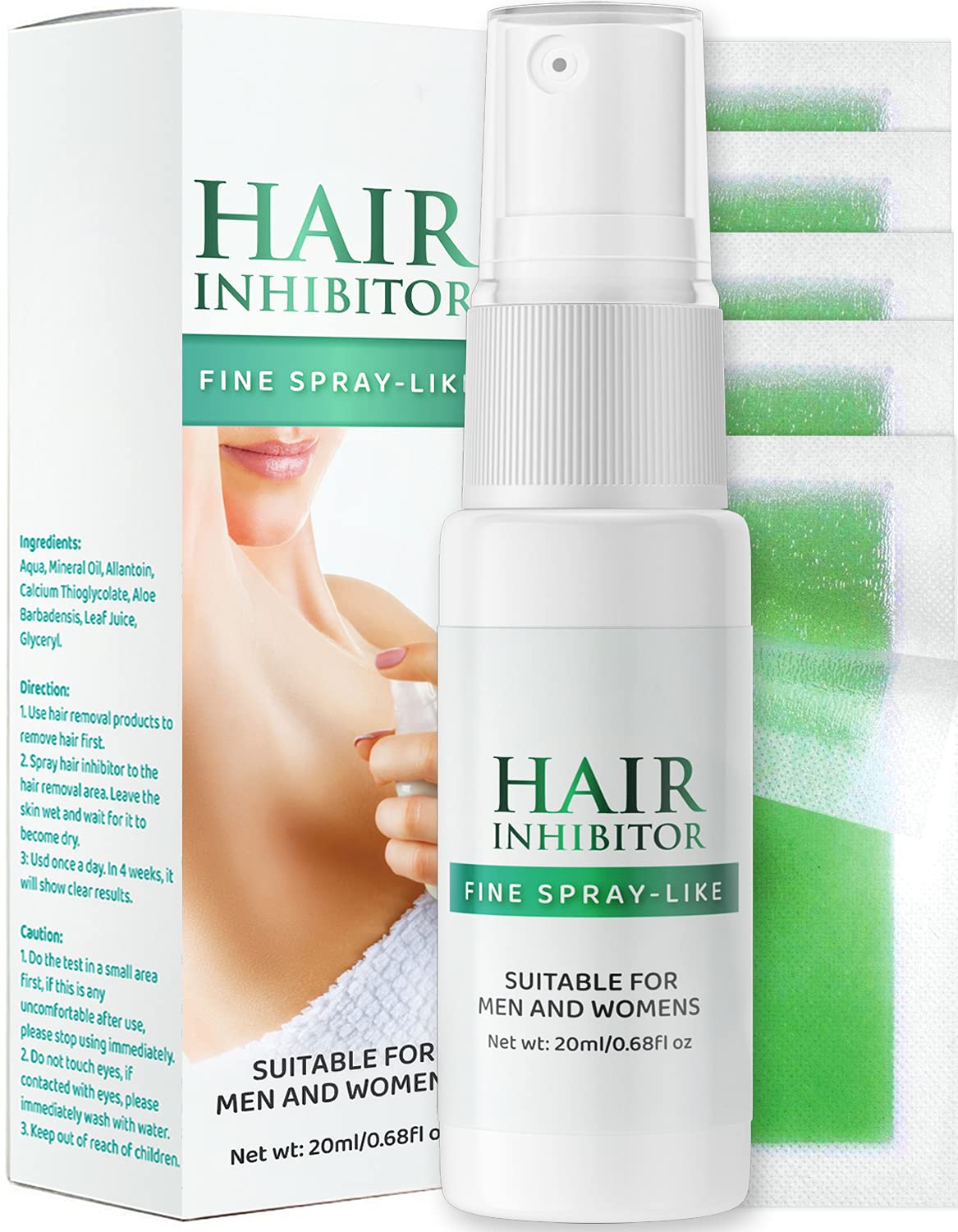 Nopunzel Hair Inhibitor- 20 ML – Hair Stop Growth Spray – Natural Ingredient to Inhibit and Reduce to Stop Hair Growth – Safe for Face, Arm, Leg, Armpit Use – Smooth Your Skin (A) | The Storepaperoomates Retail Market - Fast Affordable Shopping