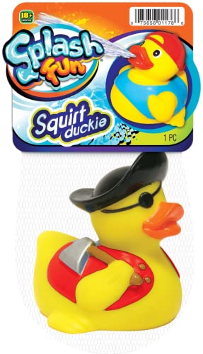 Water Squirt Rubber Ducks Fun (1 Duck Assorted) Toddlers Kids Baby Bath Tub Toy Pool Toy 3″ Rubber Duckies Fidget Toy for Kids, Sensory Play Stress Relief, Stocking Stuffers Supplies in Bulk. 1178-1