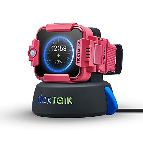 TickTalk 4 All in One Bundle (Pink 4 Watch On GSMA Network + Pink Headphone + Black Power Base + Pop Art Watch Charms) | The Storepaperoomates Retail Market - Fast Affordable Shopping