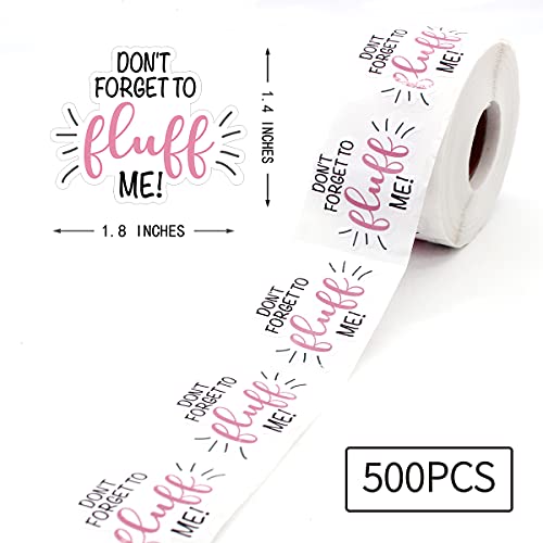 Littlefa 1.5” Don’t Forget to Fluff Me Stickers,Thank You Stickers,Bakeries Stickers,Handmade Stickers,Small Business Stickers, Envelopes Stickers, Gift Bags Packaging 500 PCS | The Storepaperoomates Retail Market - Fast Affordable Shopping