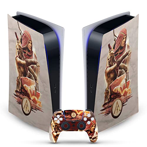 Head Case Designs Officially Licensed Assassin’s Creed Kassandra Odyssey Artwork Vinyl Faceplate Gaming Skin Decal Compatible With Sony PlayStation 5 PS5 Digital Edition Console & DualSense Controller | The Storepaperoomates Retail Market - Fast Affordable Shopping
