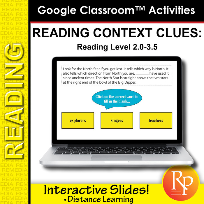 Google Classroom: Context Clues (Interactive Slides) | The Storepaperoomates Retail Market - Fast Affordable Shopping