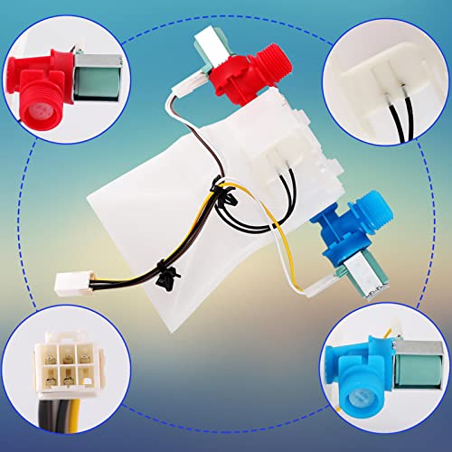 W10144820 Washer Water Inlet Valve Washing Machine Replacement Part Replace WPW10144820, WPW10144820VP, W10311458, AP4371093, AP6015761, EAP11749042, PS11749042, W10140914, W10140911, 1480998, etc | The Storepaperoomates Retail Market - Fast Affordable Shopping