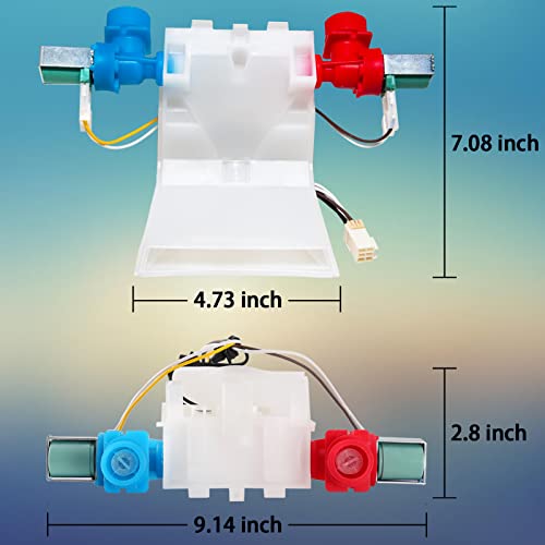 W10144820 Washer Water Inlet Valve Washing Machine Replacement Part Replace WPW10144820, WPW10144820VP, W10311458, AP4371093, AP6015761, EAP11749042, PS11749042, W10140914, W10140911, 1480998, etc | The Storepaperoomates Retail Market - Fast Affordable Shopping