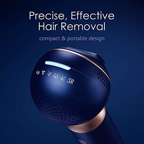 BoSidin Permanent Hair Removal Device for Women & Men, Face, Upper Lip, Arms, Underarm, Chin, Bikini Line, Leg & Body Navy Blue | The Storepaperoomates Retail Market - Fast Affordable Shopping