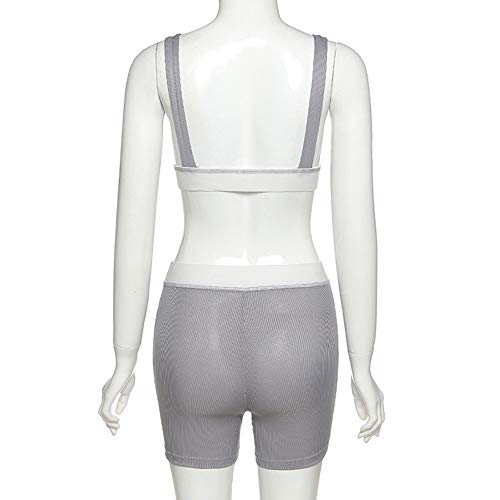 LuFeng Two Piece Outfits For Women High Waist Leggings and Crop Top Yoga Activewear Set | The Storepaperoomates Retail Market - Fast Affordable Shopping